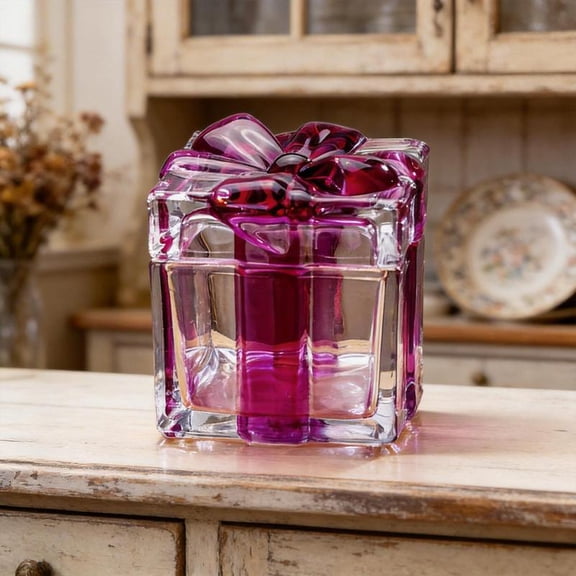 Zeiwohndc Glass Storage Jar with Lid,Candy Jars,Jewelry Box,Buffet Biscuit Containers