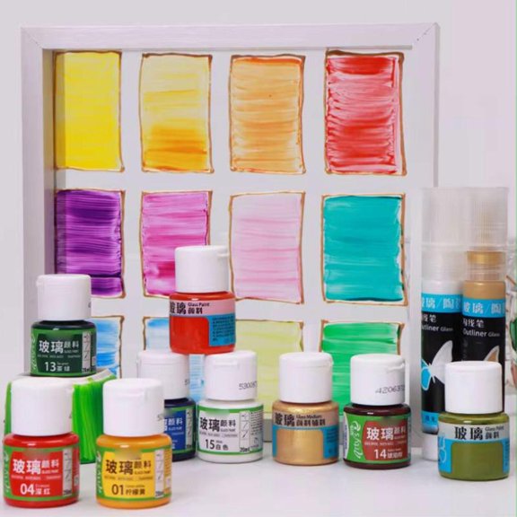 Zeiwohndc Glow In Dark Ceramic Paint No Bake Required Glowing Paint For Glass Pottery