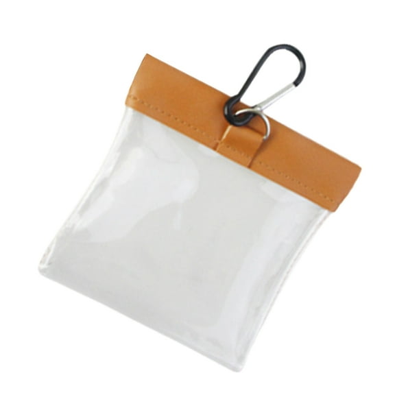 Zeiwohndc Golf Tees Pouch Bag Squeeze Golf Tees Pouch Golf Tees Bag with Clip for Men