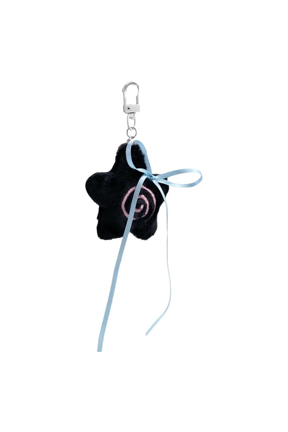 Handmade Ribbon Bowknot Plush Keychain Stylish Bag Wallet Decoration Gift