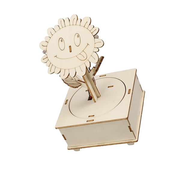 Zeiwohndc Handmade Wood Physics Teaching Aid Sunflower Model For Classroom Desk Display