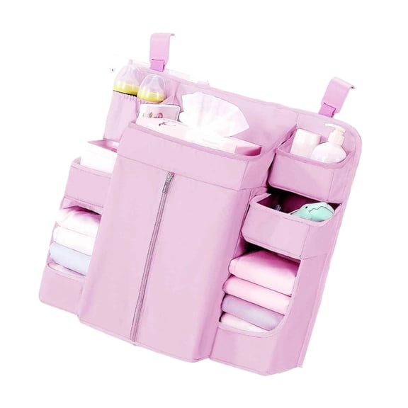 Zeiwohndc Hanging Nursery Storage Organizers with Adjustable Straps C Clips for Baby Essential