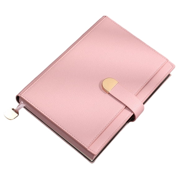 Zeiwohndc Hardcover PU Leather Notebook 300 Pages Magnetic Button Closure for Writing