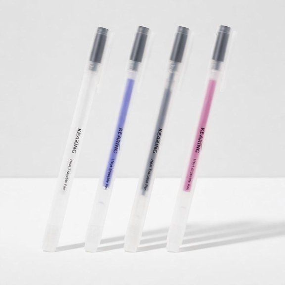 Zeiwohndc Heat Erasable Pens, Fabric Marking Sewing Marker Pen Vanishing Heat Erase Pens