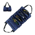 thumbnail image 1 of Zeiwohndc Heavy Duty Roll Up Tool Bag Organizer Small Tool Bag With Detachable Pouches, 1 of 10