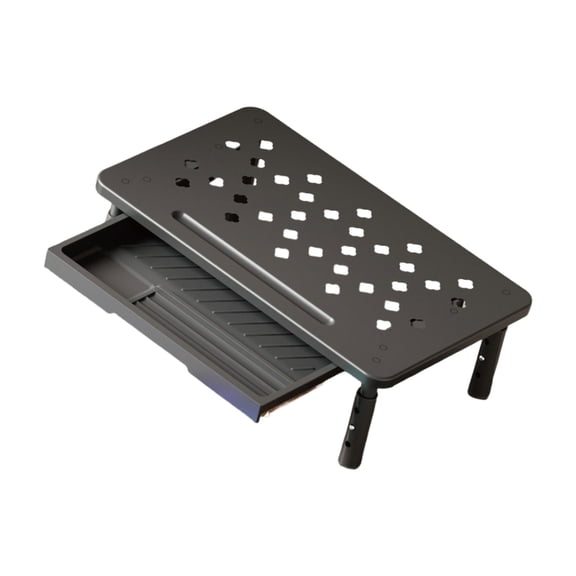 Zeiwohndc Height Adaptable Workspaces Shelf Metal Base Storage Computer Risers