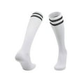 thumbnail image 1 of Zeiwohndc High Execution Football Stockings Reinforced Heel Dampness Wicking Two Stripe Athletic Staff Stockings, 1 of 14