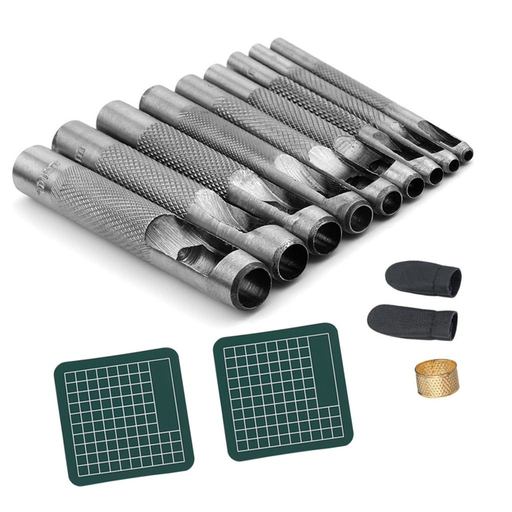 Zeiwohndc Hollow Leather Hole Punching Tool Heavy Duty Alloy Round Hole Puncher Tool