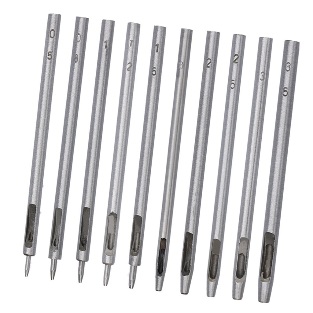 Zeiwohndc Hollow Leather Hole Punching Tool Heavy Duty Alloy Round Hole Puncher Tool