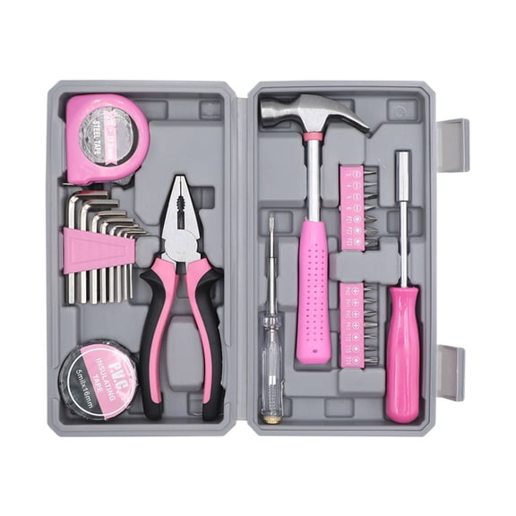 Zeiwohndc Home Maintenance Tool Collection 29Pcs Plier Hammer Hex Key Small Hand Tool