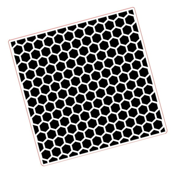 Zeiwohndc Honeycomb Textured Embossing Folder for Invitation Card Making Scrapbooking