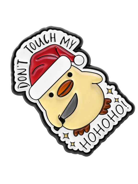 Humorous Holiday Duck Metal Badge Alloy Brooch Lapel Pin For Jackets Backpacks