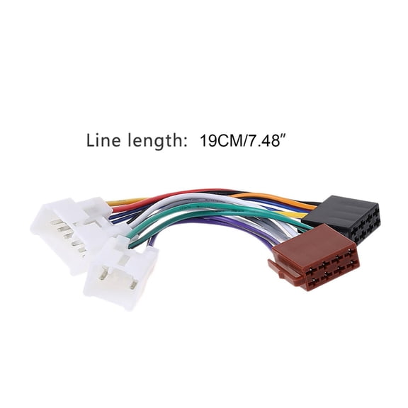 Zeiwohndc ISO Car Radio Wiring Harness Adapter Plug Cable For for Lexus MR2 Land Cruise