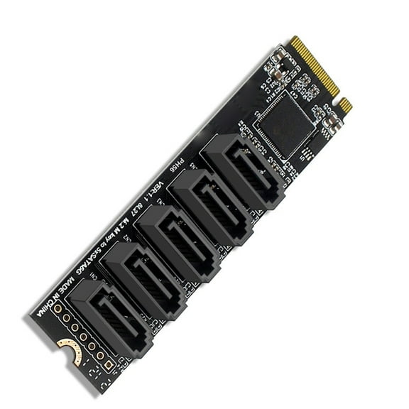 Zeiwohndc Increase Hard Drive Capacity with PH56 M.2 to 5 Port Expansion Card