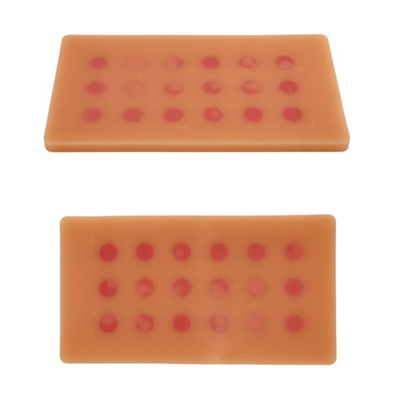 Zeiwohndc Injection Practice Pad with 18 Injections Dot, PVC Skin Injection Pad