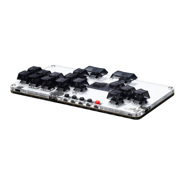 Zeiwohndc Keypad Leverless Controller for PC 16Keys All Button Arcade Stick