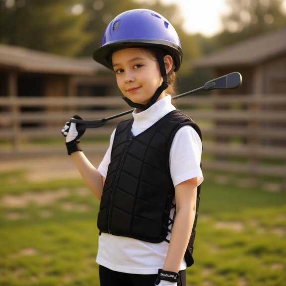Zeiwohndc Kids Equestrian Protective Vest Safety Protective Shock Absorption Armors