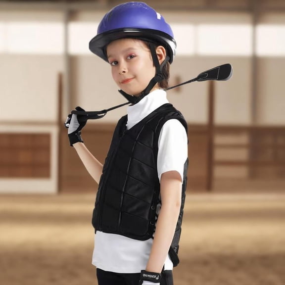Zeiwohndc Kids Equestrian Protective Vest Safety Protective Shock Absorption Armors