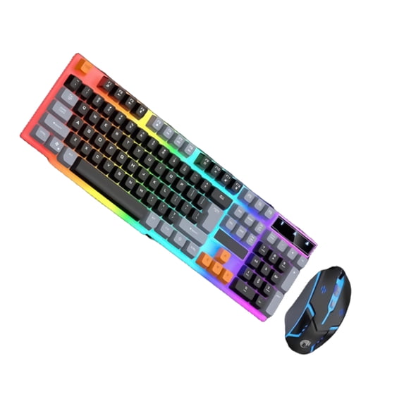 Zeiwohndc LED Backlit Large Size USB Corded Mechanical Feeling Multimedia PC Gaming