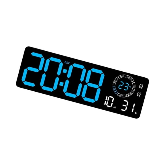 Zeiwohndc LED Electric Digital Alarm Clock With Brightness Adjustment Temperature Display