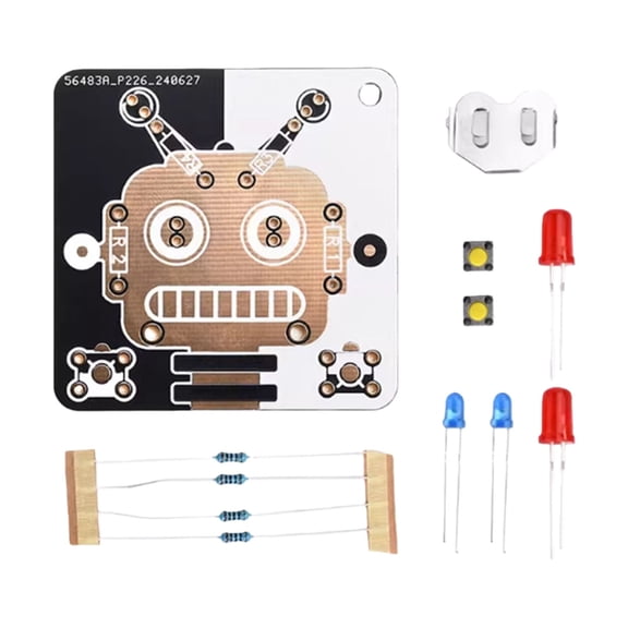 Zeiwohndc LED Light Display Robot DIY Kit For Circuit Board Welding Training