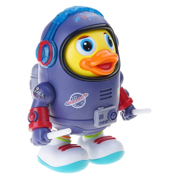 Zeiwohndc LED Light Up Dancing Space Duck Toy With Music Auto Moving For Kids Party