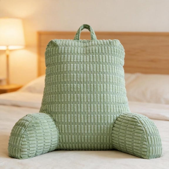Zeiwohndc Large Backrest Cushion With Arms For Bed Sofa Reading Watching TV Or Working