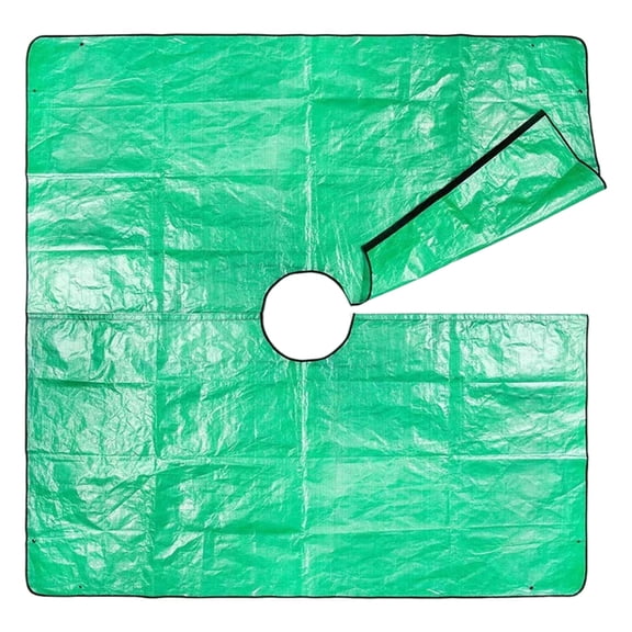 Zeiwohndc Large Waterproof Landscape Tarp for Garden Leaf Collection and Easy Cleanup