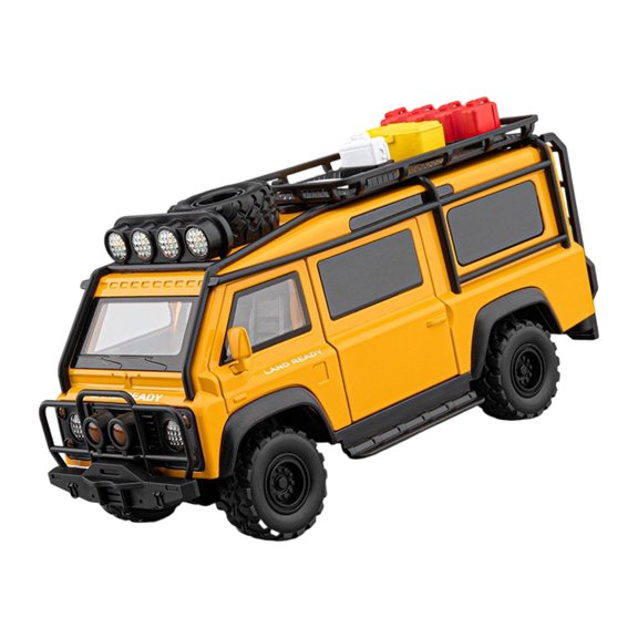 Zeiwohndc Light Sound Die-Cast Toy Vehicle, Pull-Back , Opening Doors, Roof Rack , Ages 3+ Display Appeal Shelf