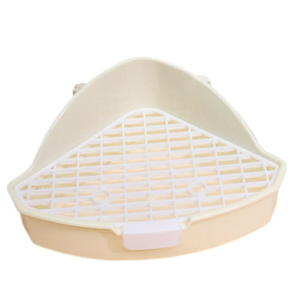 Zeiwohndc Litter Bedding Box Anti-Spill Rabbit Toilet Chipmunk Small Animals Litter Pan