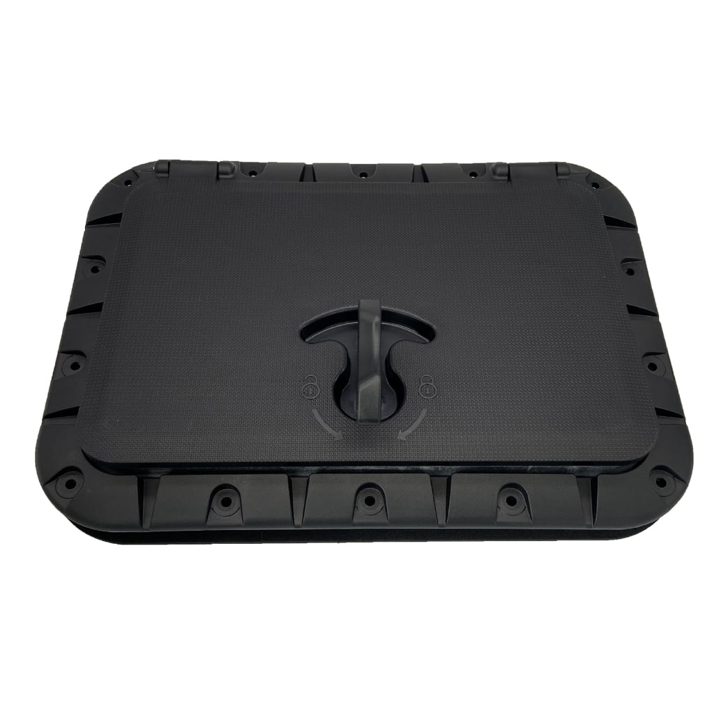 Zeiwohndc Lockable Square Boat Hatches Cover With Ergonomic Handle Kayak Canoe Accessory