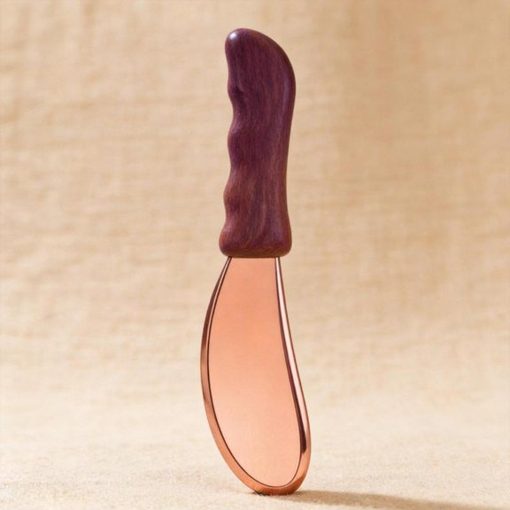 Zeiwohndc Long Copper Scraping Tool With Double Curved Design For Full Body Use