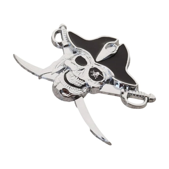 Zeiwohndc Long Lasting Metal Pirate Car Emblem Zinc Alloy Decoration For Vehicles Bikes