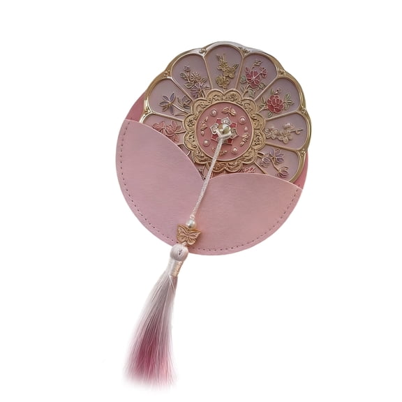Zeiwohndc Lovely Mini Makeup Mirror Portable Pocket Makeup Mirror Round Cosmetic Mirror