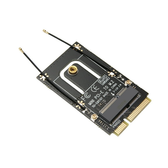 Zeiwohndc M2 NGFF Key A+E to Mini Pcie Pci Express Wifi Wireless Network Card