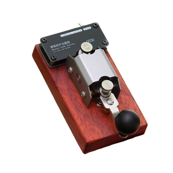 Zeiwohndc Manual Morse Code Training Key Including Rubber Feet Ergonomic Handle