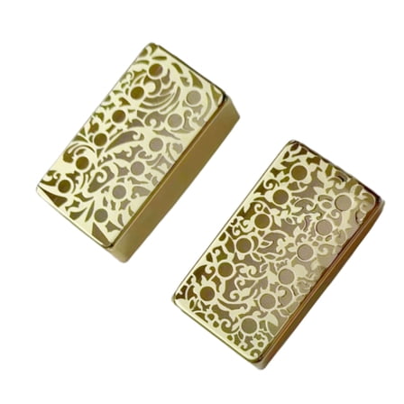 Zeiwohndc Metal Humbuckers Cover Exquisites Carving Electric Guitars Pickup Cover