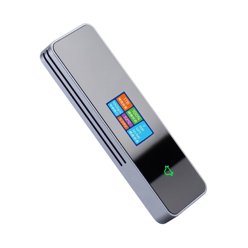 Zeiwohndc Metal SSD NVMe RGB Cover NVME NGFF 10Gbps External Hard Drive Case