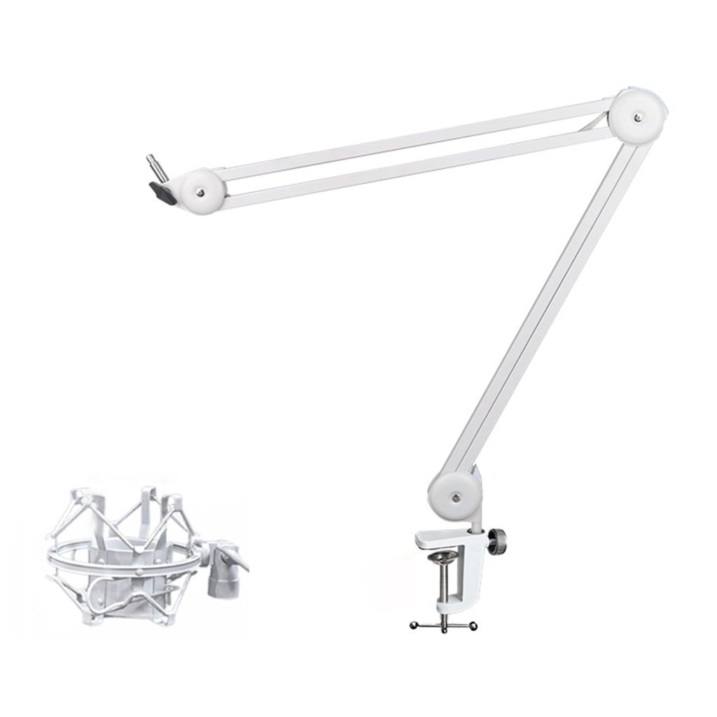 Zeiwohndc Microphone Boom Arm Desktop Mount Stand Rack Convenient Foldable Mic Holder