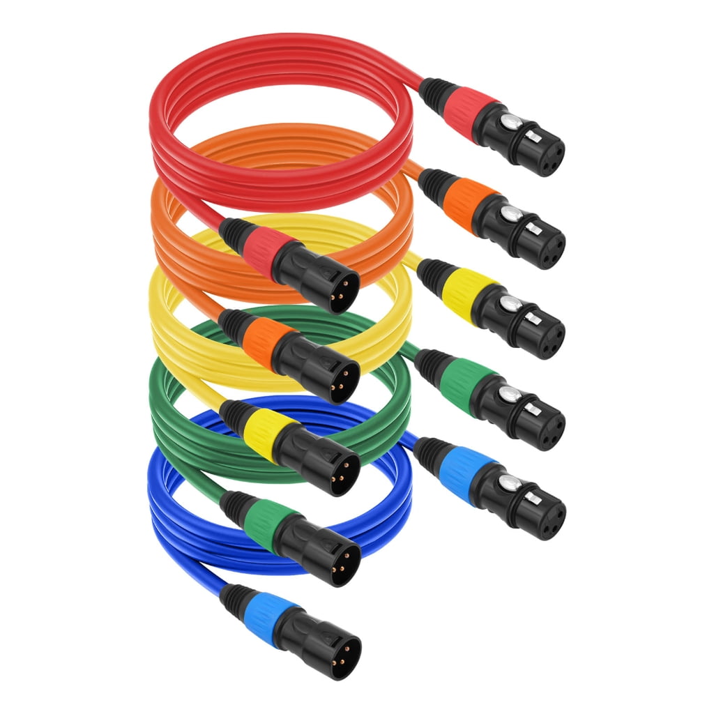 Zeiwohndc Microphone Cable for Speakers Guitars 3Pin Connectors Microphone Cable
