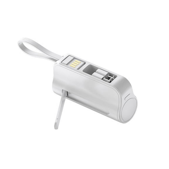 Zeiwohndc Mini 5000mAh Capsules Power Banks with Builts In Stand and Cable for Easy Travel