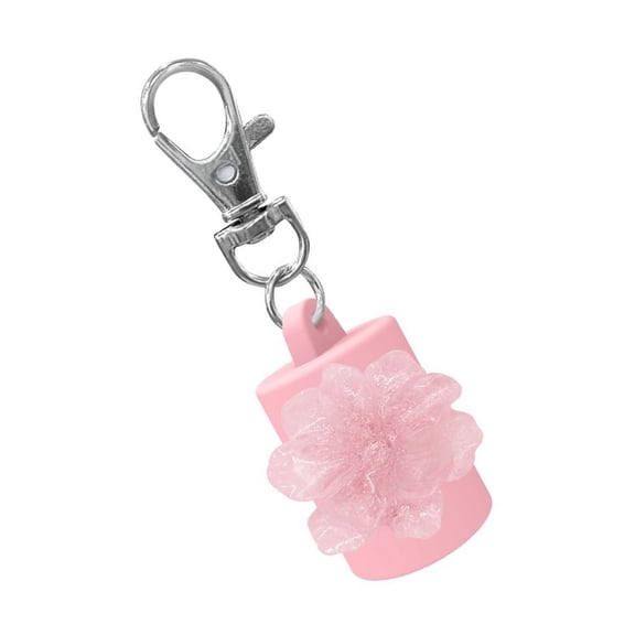 Zeiwohndc Mini Lip Gloss Dispenser Keychain Cap Silicone Materials Quick Access Design