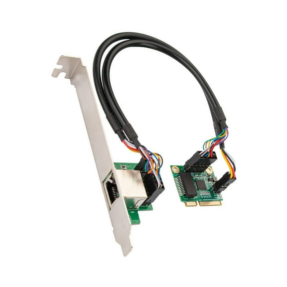 Zeiwohndc Mini PCIE Gigabit Ethernet PCIE Networking Interfaces Card 10/100/1000M/2.5Gbp