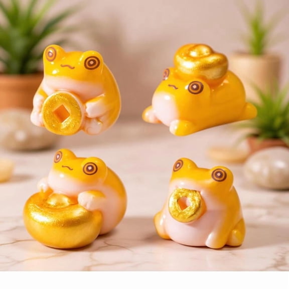 Zeiwohndc Mini Toads Tiny Toads Miniature Toads Figurine for Fairys Garden Accessories