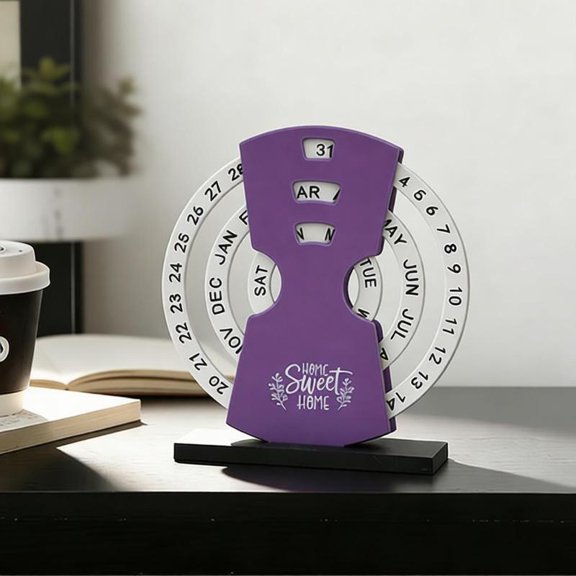 Zeiwohndc Moon / Ferris Wheel Calendar For Desk Or Shelf Fashionable Desktop Calendar