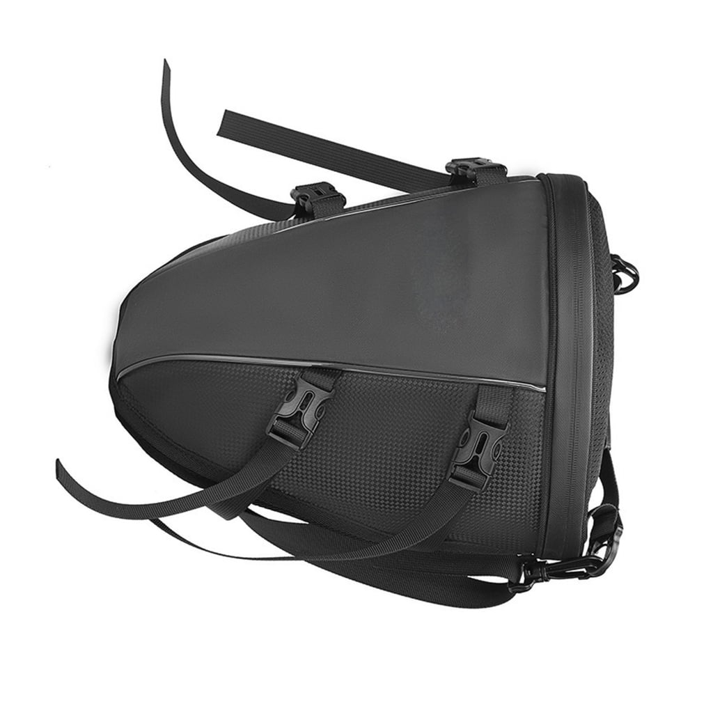 Zeiwohndc Motorcycle Helmets Holder Bag Tail Backpack Expandable for Bikers Long Journeys