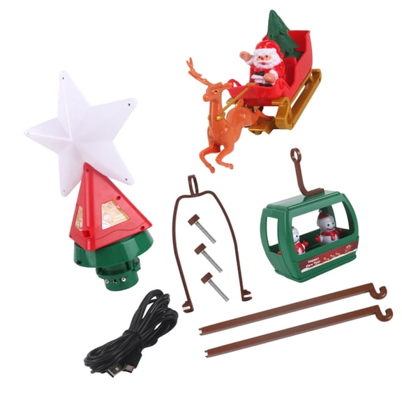 Zeiwohndc Motorized Whirling Star Tree Leader Motion LED Radiances Christmas Decoration