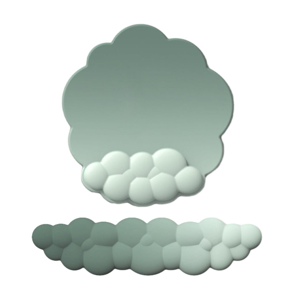 Zeiwohndc Mousepad Ergonomic Cloud-shaped Mouse Pad Wrist Rest Mat for Gaming Keyboard