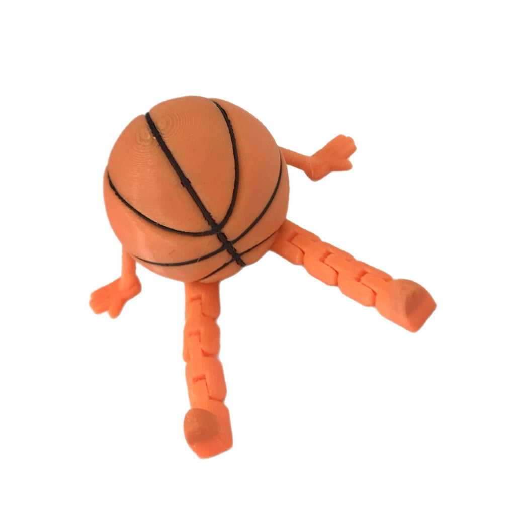 Zeiwohndc Movable Leg Basketball Sitting Man Figure Office Table Decors Sports Fan Gift