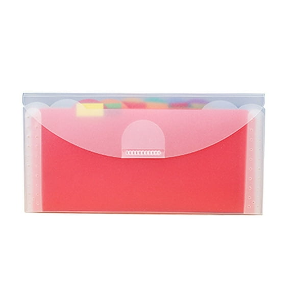 Zeiwohndc Multi-layer File Wallet Receipt Folder Bills Organizer Holder Document Folder